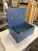 14" MINI Hawking Wall-Mounted Concrete Sink with Integrated Backsplash