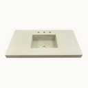 Rectangle Integrated Concrete Sink – 16" Basin