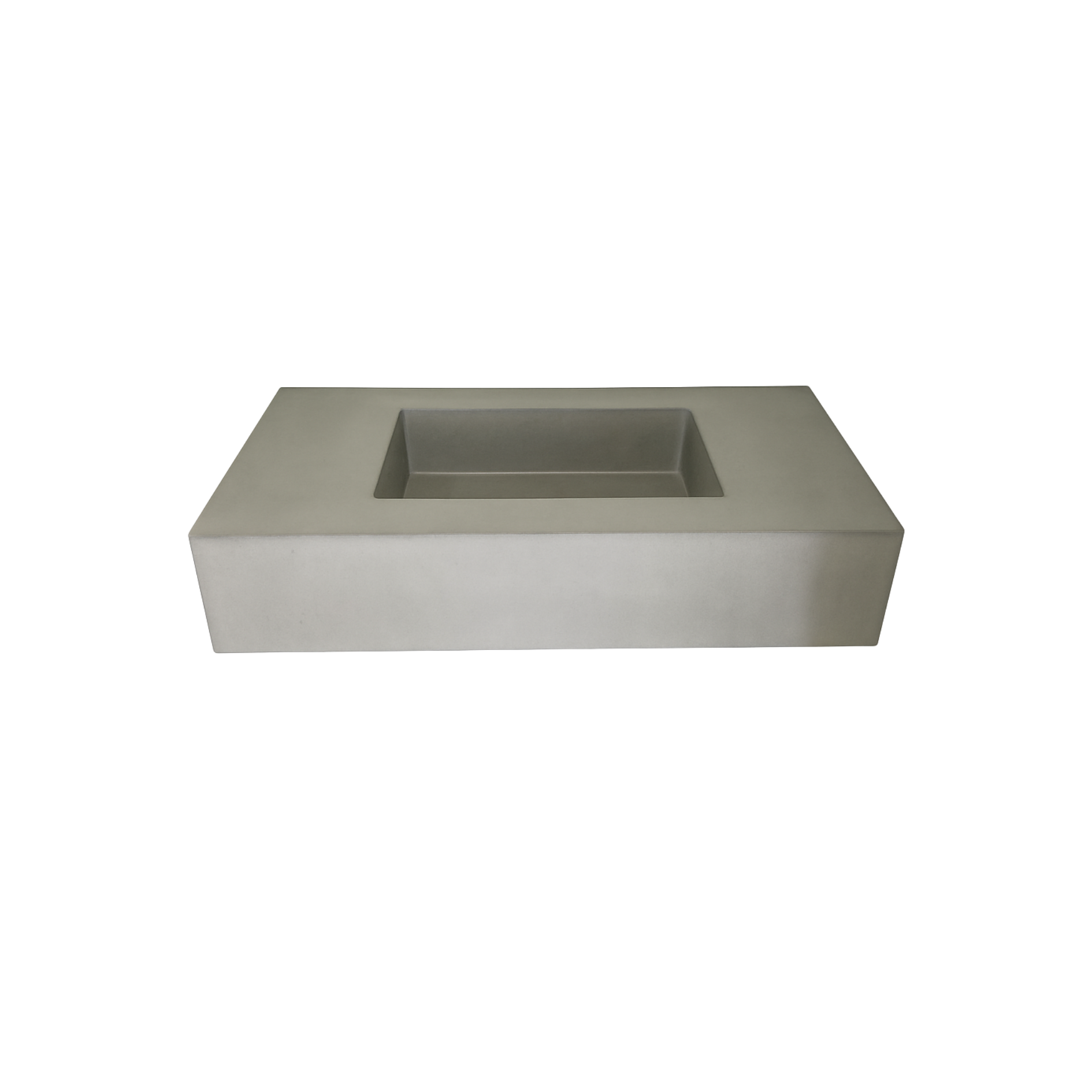 Rectangle Integrated Concrete Sink – 20