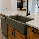 Farmhouse Apron Concrete Sink – 30" Single Bowl