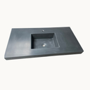 Rectangle Integrated Concrete Sink – 16" Basin