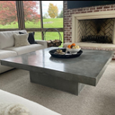 Concrete Coffee Table Square— Pedestal Style