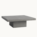 Concrete Coffee Table Square— Pedestal Style