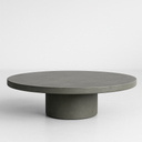 Concrete Coffee Table Round— Pedestal Style