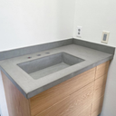 Rectangle Integrated Concrete Sink – 27" Basin