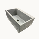 Farmhouse Apron Concrete Sink – 30" Single Bowl