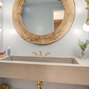 Trough Integrated Concrete Sink – 44" Basin