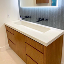 Trough Integrated Concrete Sink – 44" Basin