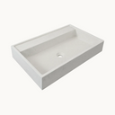 Newton Concrete Vessel Sink – 28" with Deck Mount