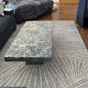 Concrete Coffee Table Rectangle— Pedestal Style