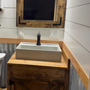 Newton Concrete vessel sink- with deck mount