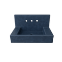 28” "Hawking" Wall-Mounted Concrete Sink with Integrated Backsplash