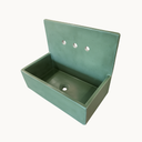24” Hawking Wall-Mounted Concrete Sink with Integrated Backsplash