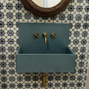 24” Hawking Wall-Mounted Concrete Sink with Integrated Backsplash