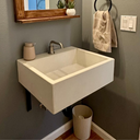 Curie Concrete Vessel Sink with Deck Mount 4 SIZES